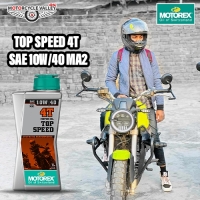 Motorex TOP SPEED 4T SAE 10W/40 MA2  blend user review : Raja